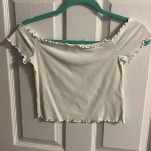 H&M white crop top